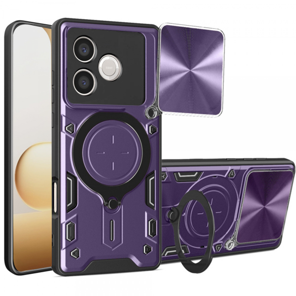 Husa pentru Honor 600 Lite, Techsuit, CamGuard Pro, Mov