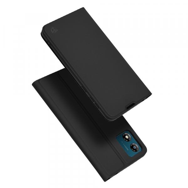 Husa pentru Motorola Moto E13, Techsuit, Magskin Book, Neagra