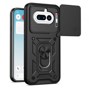 Husa pentru Nothing Phone (4a), Techsuit, CamShield, Neagra