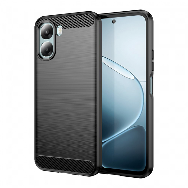 Husa pentru Oppo A6x 4G / A6x, Techsuit, Carbon, Neagra