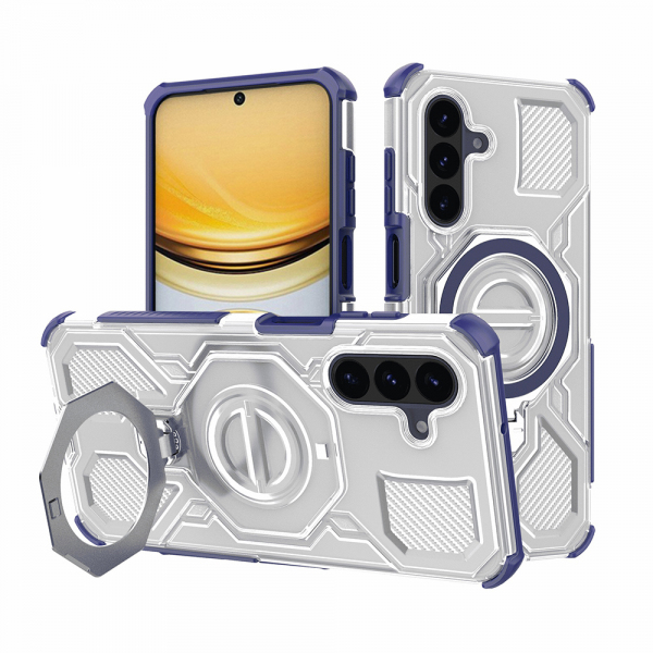 Husa pentru Samsung Galaxy A37 5G, Techsuit, Carbon Shield Pro, Albastra