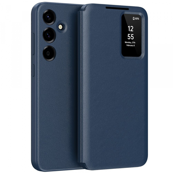 Husa pentru Samsung Galaxy A37 5G, Techsuit, SmartView, Albastra