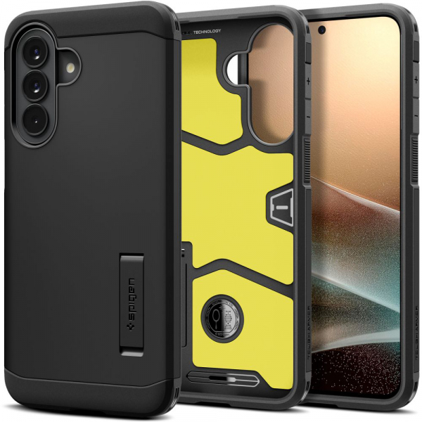Husa pentru Samsung Galaxy A57 5G, Spigen, Tough Armor, Neagra ACS11125