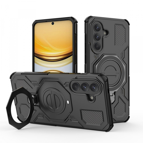 Husa pentru Samsung Galaxy A57 5G, Techsuit, Carbon Shield Pro, Neagra