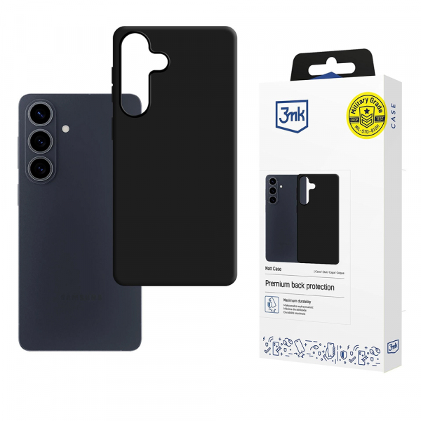 Husa pentru Samsung Galaxy S26 Plus S947, 3MK, Neagra Mata