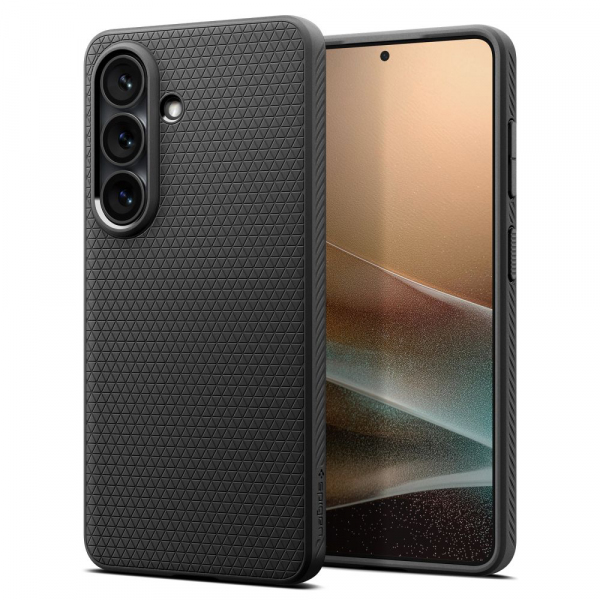 Husa pentru Samsung Galaxy S26 Plus S947, Spigen, Liquid Air, Neagra Mata ACS10700