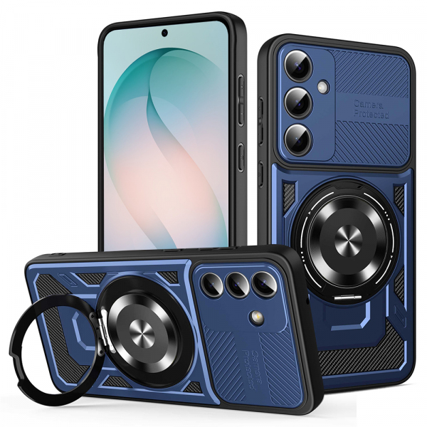 Husa pentru Samsung Galaxy S26 Plus S947, Techsuit, RuggedCam, Albastra