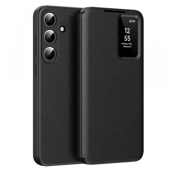 Husa pentru Samsung Galaxy S26 Plus S947, Techsuit, SmartView, Neagra