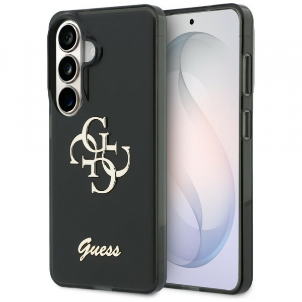 Husa pentru Samsung Galaxy S26 S942, Guess, IML Big Metal 4G Script, Neagra