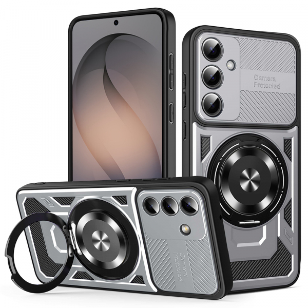 Husa pentru Samsung Galaxy S26 S942, Techsuit, RuggedCam, Gri