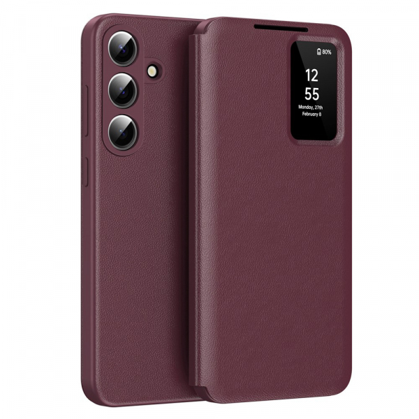 Husa pentru Samsung Galaxy S26 S942, Techsuit, SmartView, Rosie