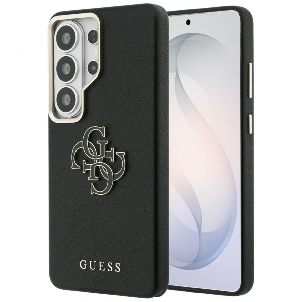 Husa pentru Samsung Galaxy S26 Ultra S948, Guess, 4G Grained Big and Classic Logo, Neagra