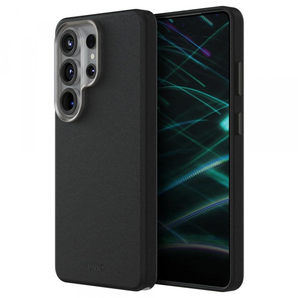 Husa pentru Samsung Galaxy S26 Ultra S948, UNIQ, Lyden Leatherette, Neagra