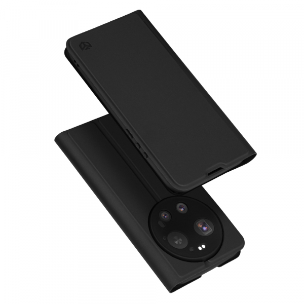 Husa pentru Xiaomi 17 Ultra, Techsuit, Magskin Book, Neagra