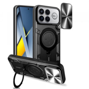 Husa pentru Xiaomi Poco F8 Ultra, Techsuit, CamGuard Pro, Neagra
