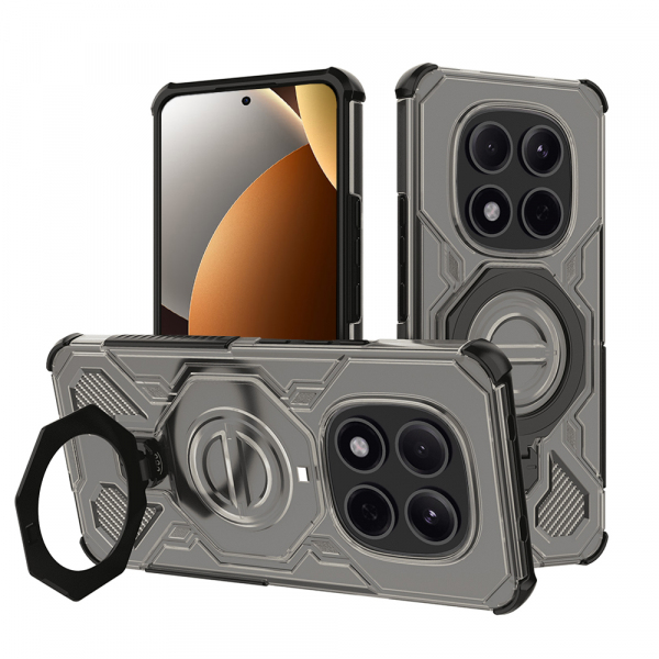 Husa pentru Xiaomi Poco M8 Pro / Redmi Note 15 Pro+ 5G, Techsuit, Carbon Shield Pro, Fumurie