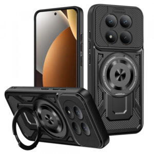 Husa pentru Xiaomi Poco M8 Pro / Redmi Note 15 Pro+ 5G, Techsuit, RuggedCam, Neagra
