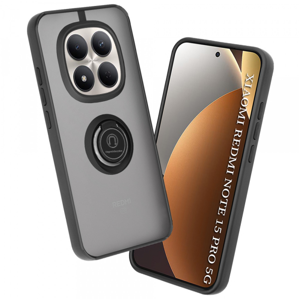 Husa pentru Xiaomi Redmi Note 15 Pro 5G, Techsuit, Glinth, Neagra