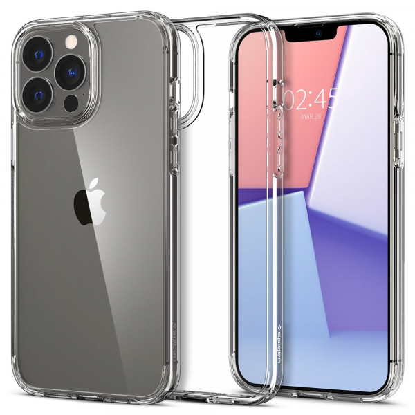 Husa pentru Apple iPhone 13 Pro Max, Spigen, Ultra Hybrid, Transparenta SPN1759CL