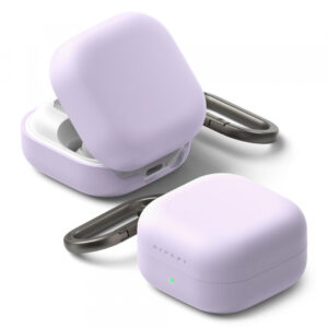 Husa Ringke pentru Samsung Galaxy Buds4 / Buds4 Pro, Mov Deschis