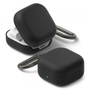 Husa Ringke pentru Samsung Galaxy Buds4 / Buds4 Pro, Neagra