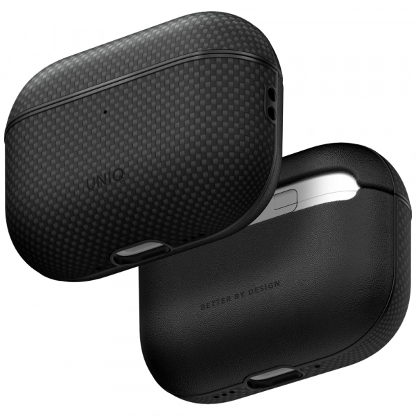 Husa UNIQ Keva Prime pentru Apple AirPods Pro 3, Neagra