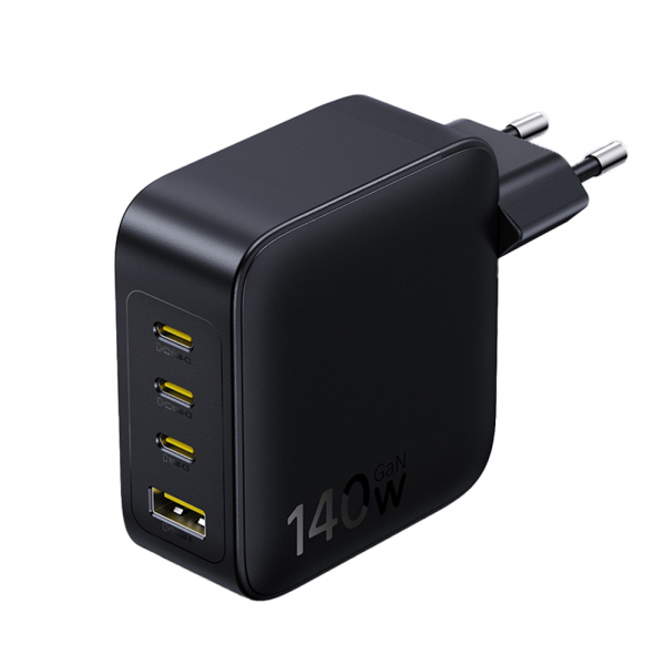 Incarcator Retea Baseus EnerFill FH11, 140W, 5A, 1 x USB-A - 3 x USB-C, Negru E0121J00