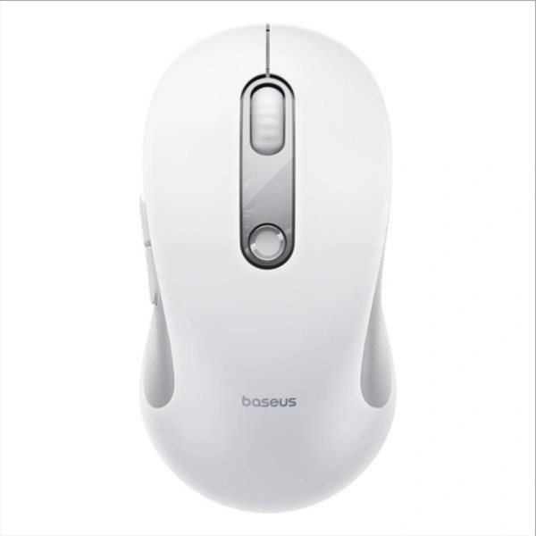Mouse Wireless Baseus F02, 4000DPI, BT / Wi-Fi, Alb B0203202
