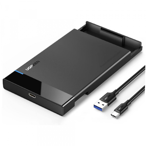 Rack UGREEN US221 (50743) pentru HDD / SSD SATA 2.5inch, USB-C, Negru