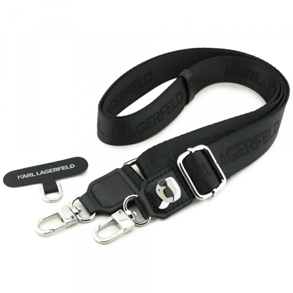 Snur Telefon Karl Lagerfeld Karl Metal Logo, Negru