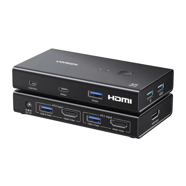 Switch Video HDMI UGREEN AK502 (45452), Negru