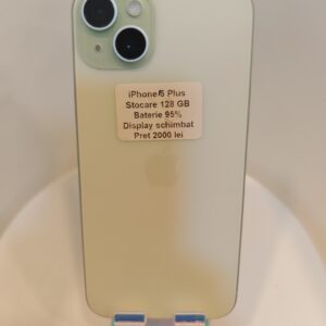 Apple iPhone 15 Plus 128 GB Verde – Second hand