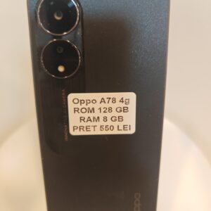 Oppo A 78 4G 128 GB Negru – Second hand
