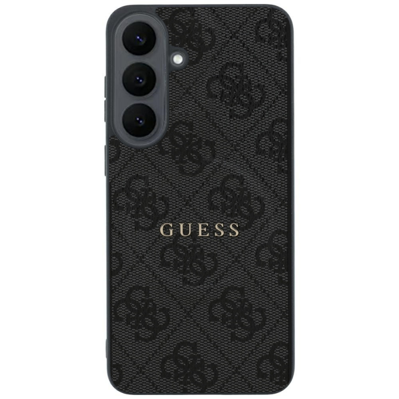 Husa MagSafe pentru Samsung Galaxy S26 FE S741, Guess, 4G Embossed Ring Classic Logo, Neagra - imagine 2