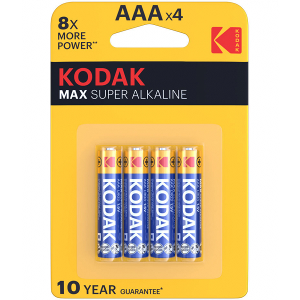Baterie Kodak Max Super, AAA / LR3, Set 4 bucati