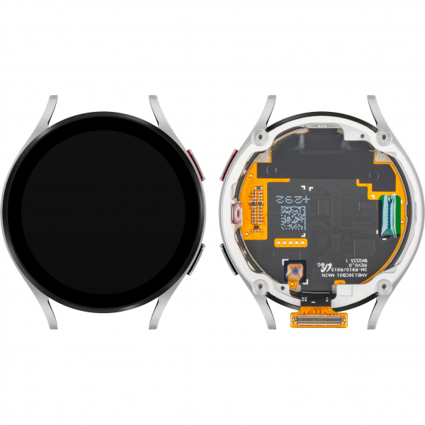 Display cu Touchscreen Samsung Galaxy Watch5 44mm, cu Rama, Versiune BT, Argintiu, Service Pack GH82-30042C