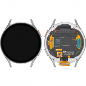 Display cu Touchscreen Samsung Galaxy Watch7 44mm, cu Rama, Versiune BT, Argintiu, Service Pack GH97-29845C