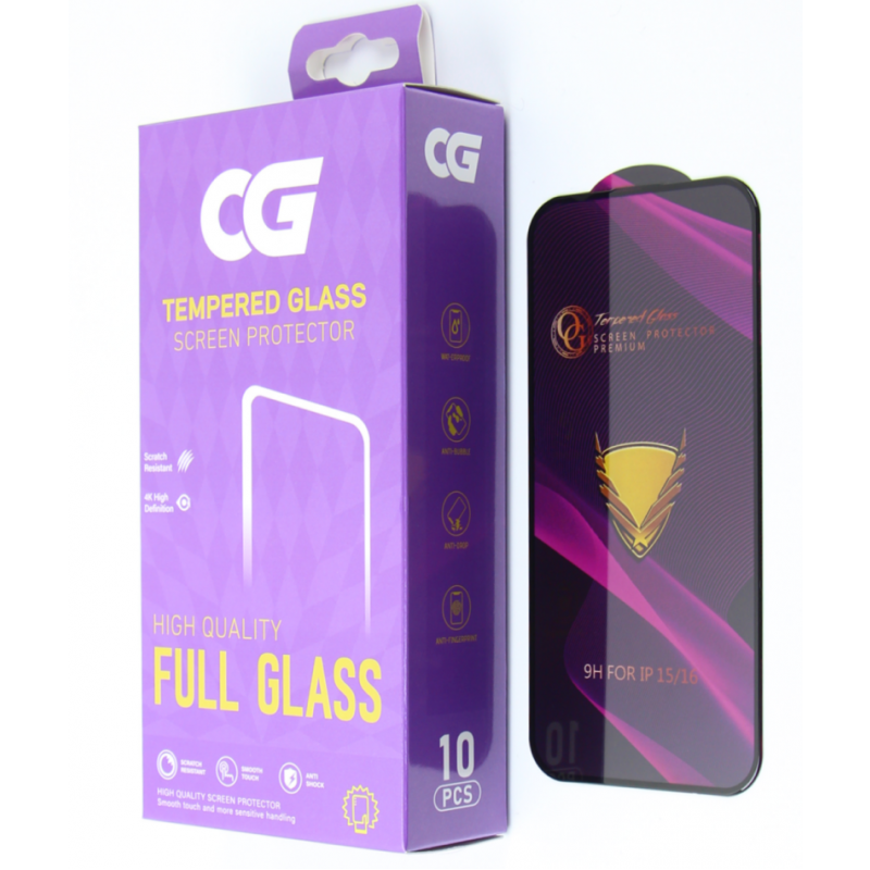 Folie de protectie Ecran OG Premium pentru Apple iPhone 18 Pro Max / 17 Pro Max, Sticla Securizata, Full Glue, Set 10 bucati, Neagra