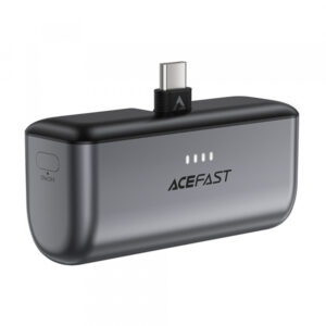 Baterie Externa Acefast M9, 5000mAh, 20W, PD, 2 x USB-C, Neagra