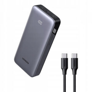 Baterie Externa UGREEN Nexode PB532 (55989B), 20000mAh, 30W, QC + PD, 1 x USB-A - 2 x USB-C, Gri
