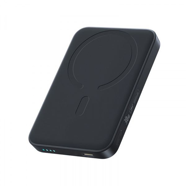 Baterie Externa Wireless Baseus EnerFill FM11, 10000mAh, 30W, PD + FQI, 1 x QI - 1 x USB-C, Neagra