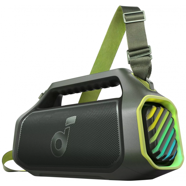 Boxa Portabila Bluetooth Anker SoundCore Boom 2 Plus New Version, 140W, TWS, RGB, Waterproof, Verde A3134062