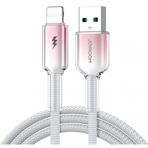 Cablu Date si Incarcare USB-A - Lightning Joyroom S-A42, 18W, 1.2m, Alb