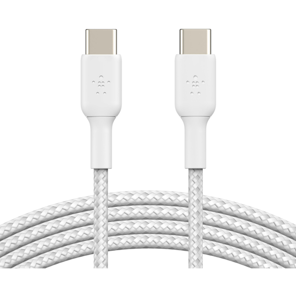 Cablu Date si Incarcare USB-C - USB-C Belkin BoostCharge Pro, 60W, 2m, Alb CAB004bt2MWH