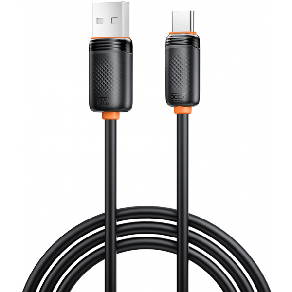 Cablu Date si Incarcare USB-A - USB-C XO Design NB302, 18W, 1m, Negru