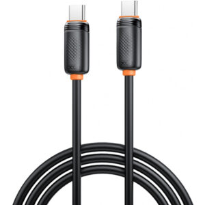 Cablu Date si Incarcare USB-C - USB-C XO Design NB-Q302B, 60W, 1m, Negru