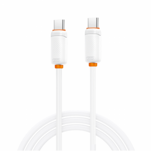 Cablu Date si Incarcare USB-C - USB-C XO Design NB-Q298, 240W, 1m, Alb