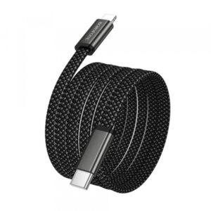 Cablu Date si Incarcare USB-C - Lightning Borofone BX124 Peace, 30W, 1m, Negru