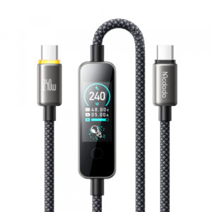 Cablu Date si Incarcare USB-C - USB-C McDodo CA-8750 Display, 240W, 1.2m, Negru