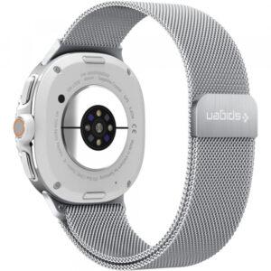 Curea Spigen Metal Fit pentru Samsung Galaxy Watch9 / Watch8 / Watch8 Classic Series, Argintie AMP10121